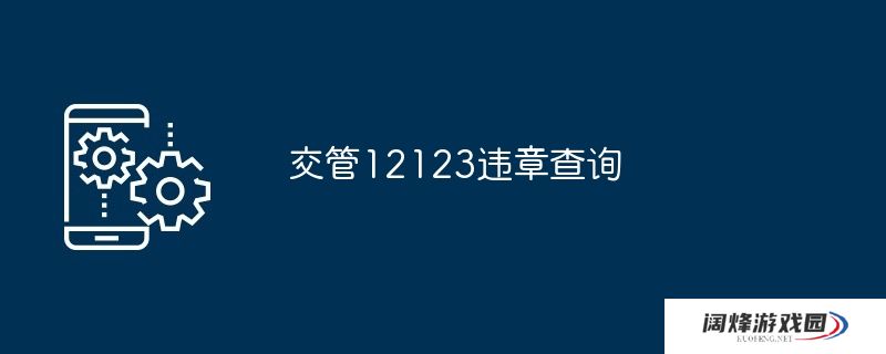 交管12123违章查询
